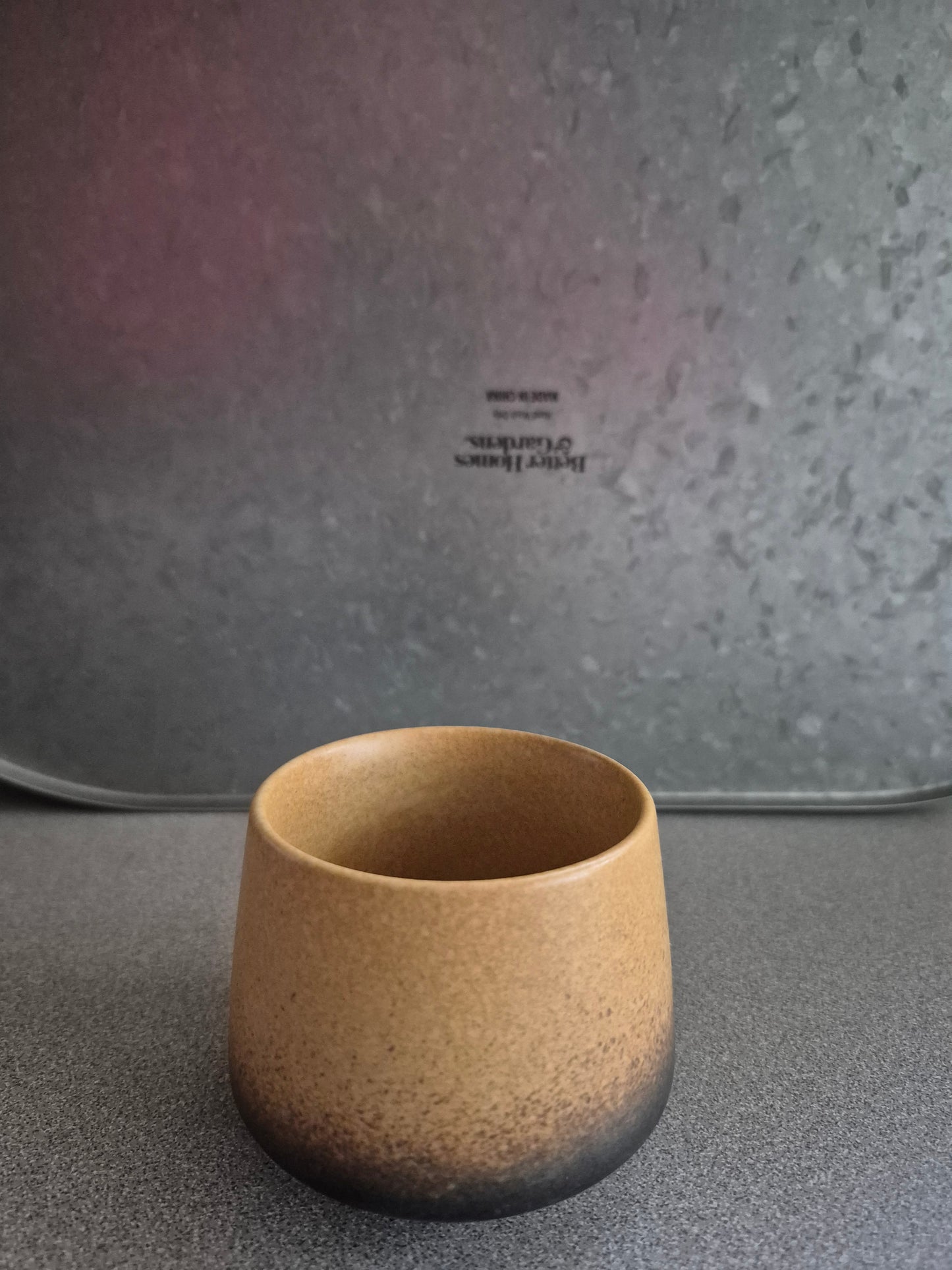 Modern Retro Stoneware Cup for Coffee and Tea